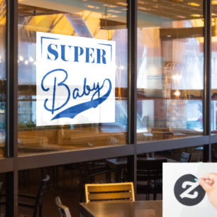 Super Baby Fensteraufkleber