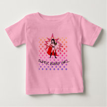 SUPER BABY GIRL Tutu Körper Anzug mit einem Mädche