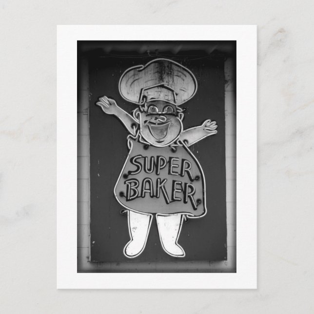 Super Baker Postkarte (Vorderseite)