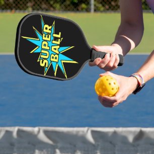 Super Ball Super Dad Comic-Stil Pickleball Schläger