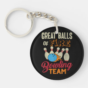 Super Balls Fire Bowling Team Shirt Funny Vintage