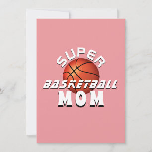 Super Basketball Mama Sporty Muttertag Ankündigung