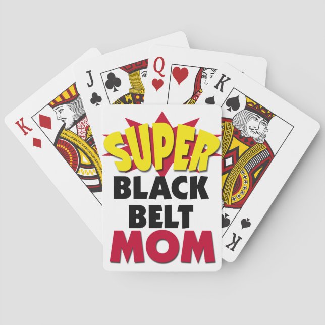 Super Black Belt Mama Spielkarten (Rückseite)
