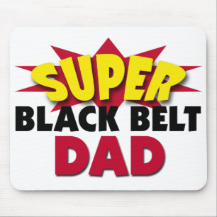 Super Black Belt Vater Mousepad