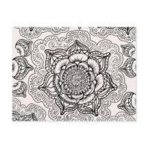 Super Black und White Mandala Muster