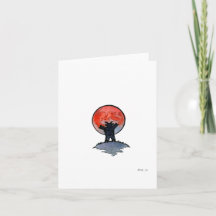 "Super Blue Blood Moon", carte de voeux vierge