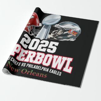Super Bowl Showdown 2025 Geschenkpapier