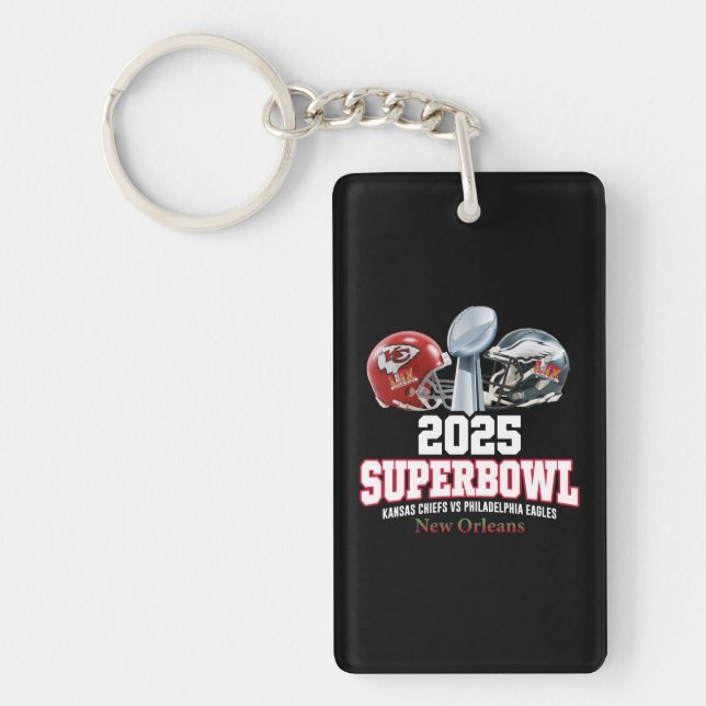Super Bowl Showdown 2025 Schlüsselanhänger (Vorderseite)