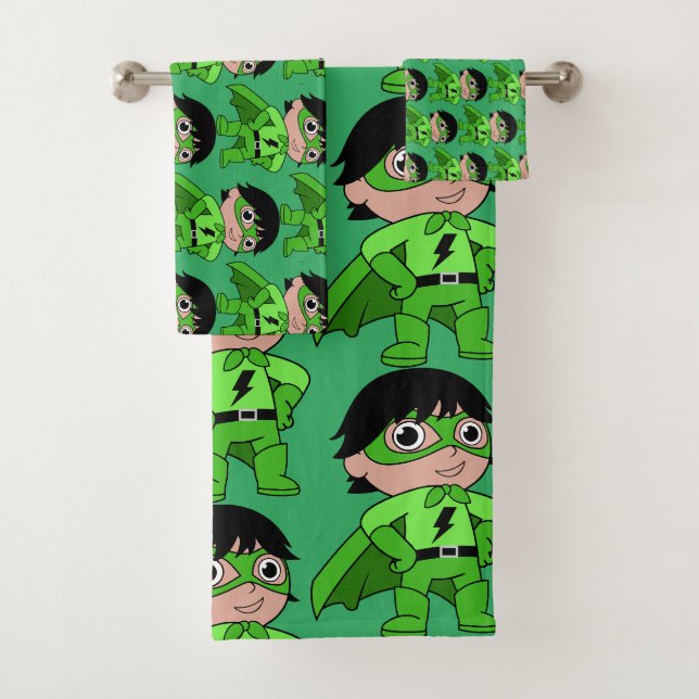 Super Boy Action Hero Badhandtuch Set (Insitu)