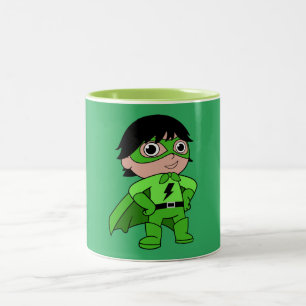 Super Boy Action Hero Zweifarbige Tasse