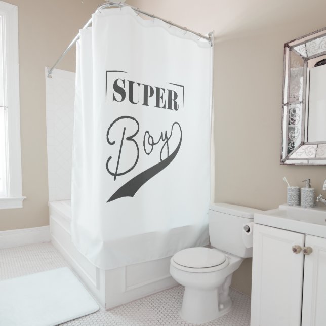 Super Boy Duschvorhang (Beispiel)
