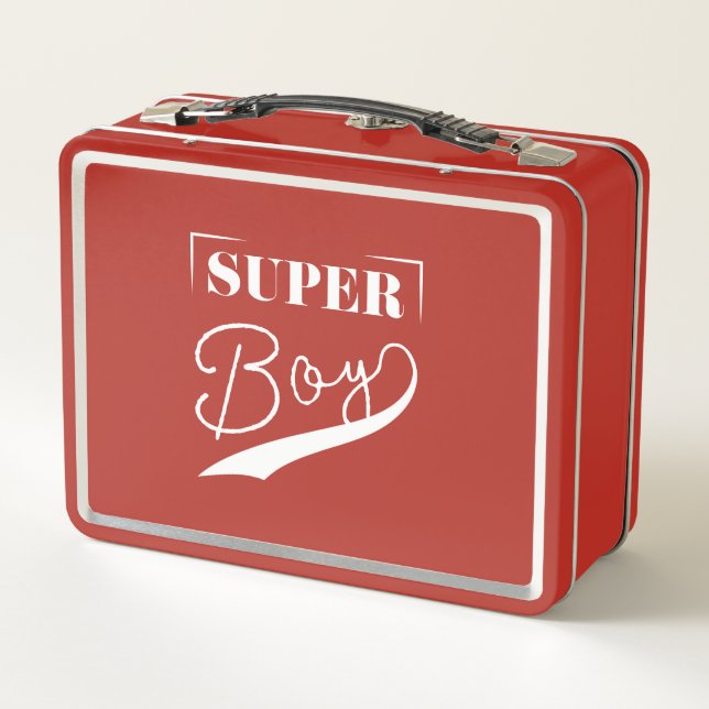 Super Boy Metall Brotdose (Rückseite)