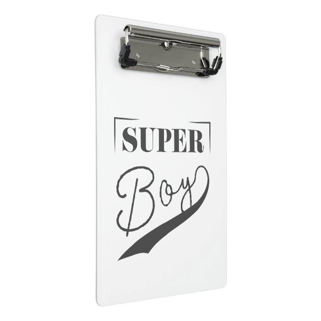 Super Boy Mini Klemmbrett (Schrägansicht)
