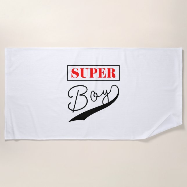 Super Boy Strandtuch (Vorderseite)