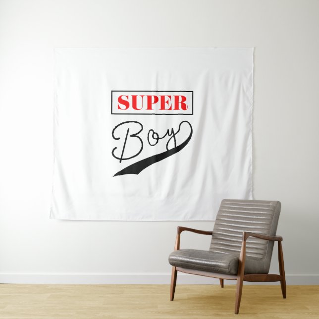 Super Boy Wandteppich (Beispiel (Horizontal))