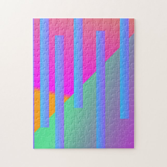 Super Bright Zwei Tone Geometrie Bars (Vertikal)
