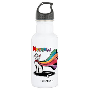 Super Cat Meeeow - Rainbow Cape Pride Cat Edelstahlflasche