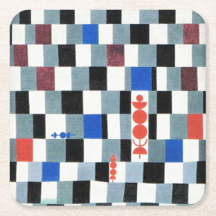 Super Chess, Paul Klee Rechteckiger Pappuntersetzer