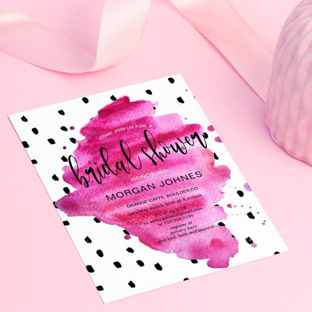 Super Chic Hot Pink | Einladung zur Brautdusche (Von Creator hochgeladen)