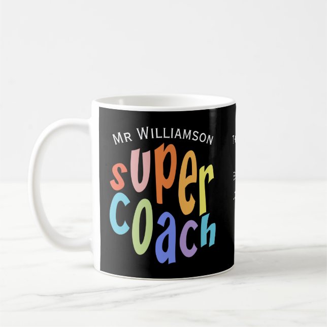 Super Coach Vielen Dank für Ihre Anerkennung Kaffeetasse (Links)