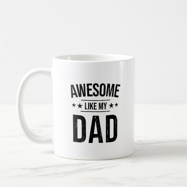 Super Comme Mon Père Photo Café Mug (Gauche)