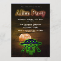 Super Cool Alien et Invitation du parti UFO