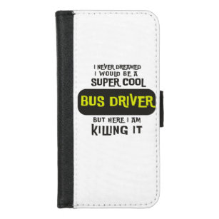 Super Cool Bus Driver iPhone 8/7 Geldbeutel-Hülle