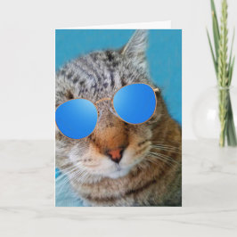 Super Cool Cat Birthday Karte