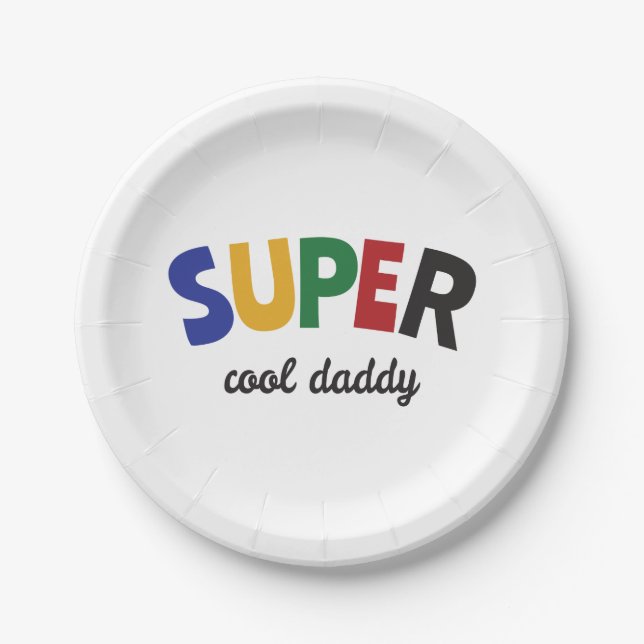 Super cool Daddy Pappteller (Vorderseite)