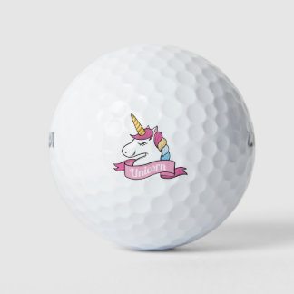 Super Cool Unicorn Golfball