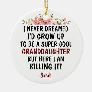Super Coole Enkelin tötet es lustiges Geschenk Keramik Ornament