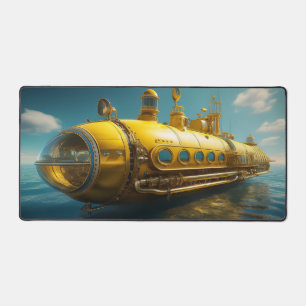 Super coole gelbe U-Boot-Schreibtischunterlage! Schreibtischunterlage