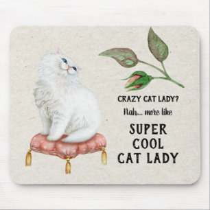 Super coole persische Katze Katzen-Damen-Hip Mousepad