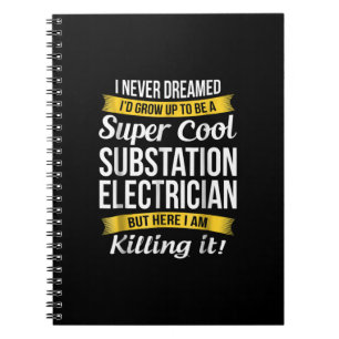 Super Coole Substation Electrical Funny Gift Notizblock