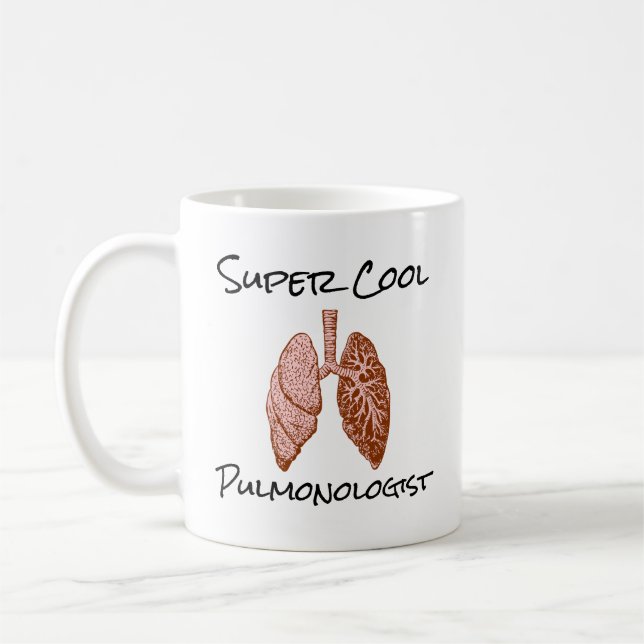 SUPER Cooler Pneumologe Kaffeetasse (Links)