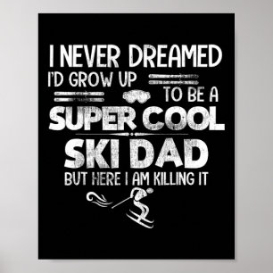 Super Cooler Ski Vater T Shirt Skiverleih Sportlic Poster