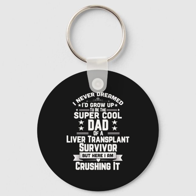 Super Cooler Vater eines Transplantatgeschenks Schlüsselanhänger (Vorderseite)