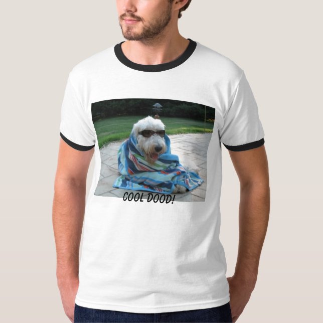 Super cooles Goldendoodle, das durch das Pool T-Shirt (Vorderseite)