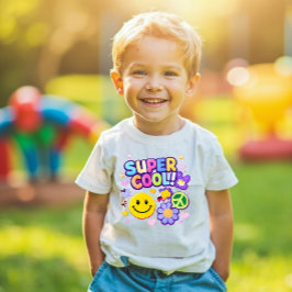 Super Cooles Smiley Y2K Toddler T-Shirt