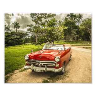 Super Cooles Vintages Thunderbird Automobil Fotodruck