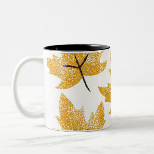 Super Cosy Autumnal Verlasst Tasse! Sippen Sie ins Zweifarbige Tasse