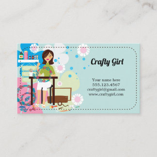 Super Crafty Girl Visitenkarten Visitenkarte