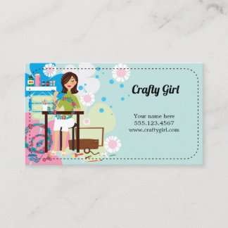 Super Crafty Girl Visitenkarten Visitenkarte
