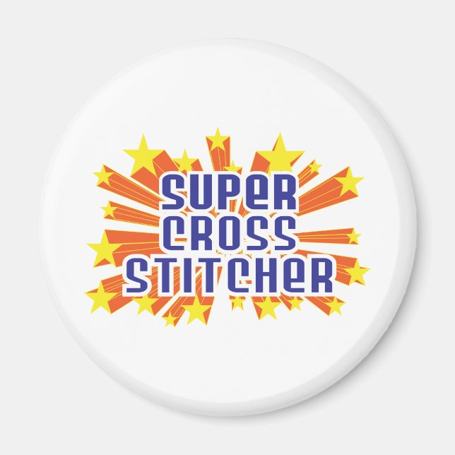 Super Cross Stitcher Magnet (Vorne)