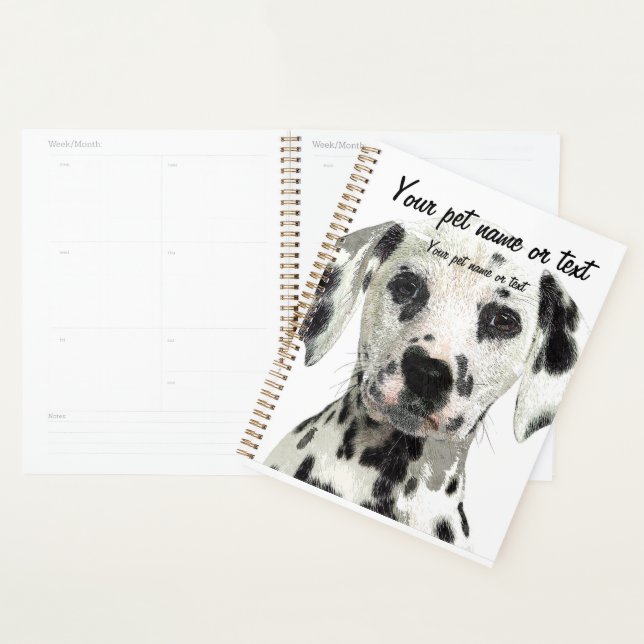 Super Cute, Puppy Dalmatian Dog Planer (Anzeige)