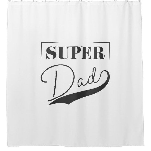 Super Dad Duschvorhang (Vorderseite)