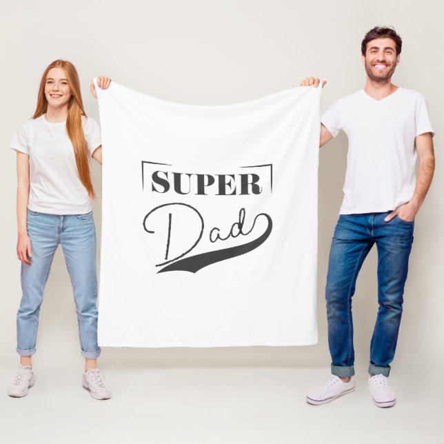 Super Dad Fleecedecke (Beispiel)