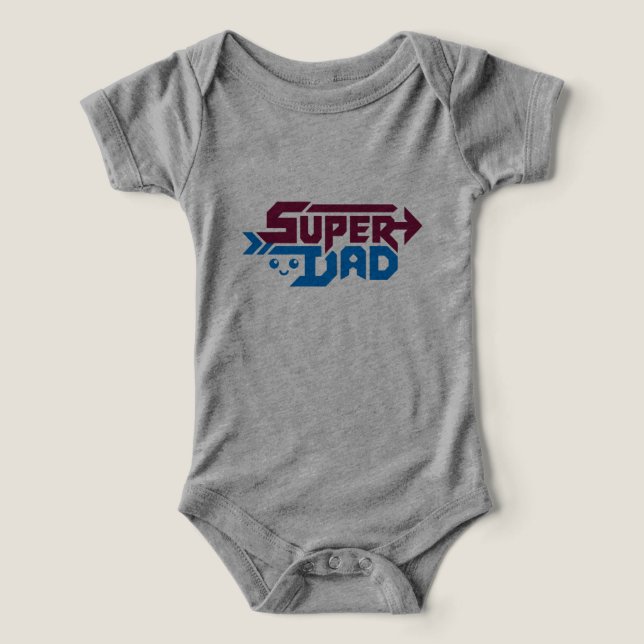Super Dad Gamer Gift – Cute Retro (Design Vorderseite)
