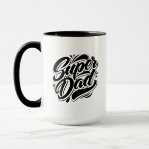 Super Dad Hero-Schriftzug-Design-67888 Tasse