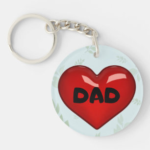 Super dad l Red heart l Father's Day Schlüsselanhänger